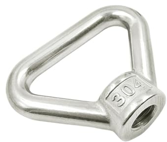 FANNIXI Triangle Ring nut Ringmutter aus Edelstahl 304, Dreieckring, Trapezmutter, 5 Stück, M10M12M14M16M20, M24, Glatte Oberfläche (Size : M10)
