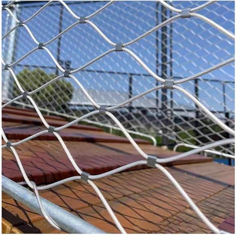 bujnie 304 Edelstahl-Seilnetz, Flexibles Seil-Geländer-Netz, 1.5mm Drahtdurchmesser Robust für Garten, Terrasse, Anpassbar (1.5x1m/4.92x3.28ft)