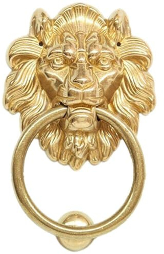 Glixoft Messing-löwenkopf-klopfer, Türklopfer Für Vordertür, Löwe, Möbelklopfer, Griff, Vintage-Schrank, Schubladen-zubehör Für Heimdekoration