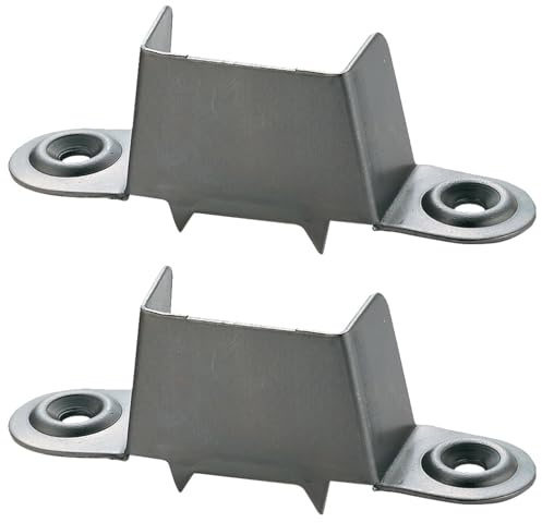 cyclingcolors 2x Bettverbinder Bettwinkel Eckverbinder Verbindungswinkel aus Metall Einhängebeschlag Mittelbalkenverbinder Bettbeschlag