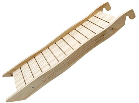 ＡＷＨＡＯ Hasenstall Rampe, Holzkäfig Hängeleiter, Hamster Kletterspielzeug, Holzleiterbrücke für Mäuse, Kleintiere, Chinchilla, A