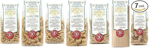 Pasta Senatore Cappelli – Confezione Mista 7 Formati – Spaghetti, Penne Rigate, Rigatoni, Caserecce, Maccheroni, Paccheretti, Fusilli Grandi – Trafilata al Bronzo | Latini