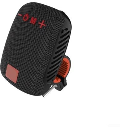 Floweringbeter Altoparlante portatile impermeabile wireless per biciclette ricaricabile dispositivo audio compatto con durata della batteria di 3 ore, ricarica USB di tipo C (nero)