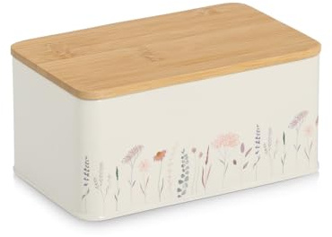 Zeller 19402 Vorratsdose m. Bambusdeckel Flowers, 1650 ml