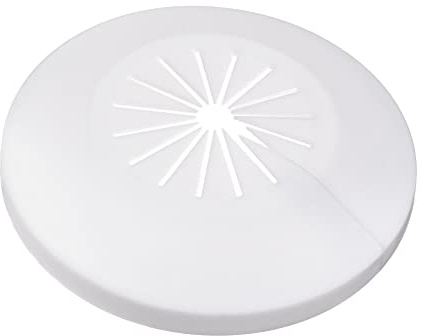 QUARKZMAN Cache-tuyau Décoration, Cache-ligne de vidange de tuyau d'eau en plastique PP de 15mm-40mm Blanc 4 pièces