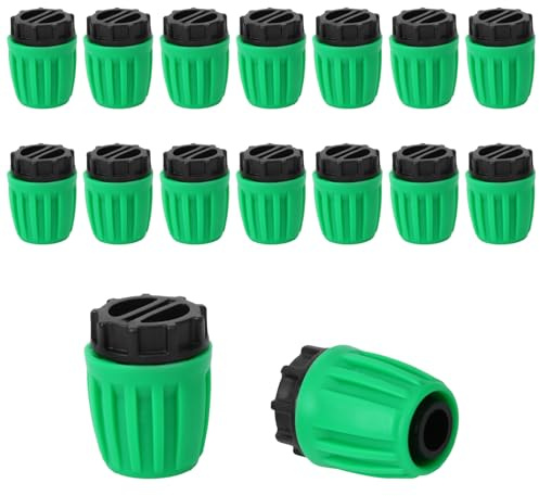 BOXOB 16pcs Embouts Irrigation 1/2 pour Tuyaux Goutte-à-Goutte de 16mm (Diamètre Intérieur 1/2 x Diamètre Extérieur 0,6-0,63), Anti-Chute Bouchons à Écrou de Blocage Cannelés
