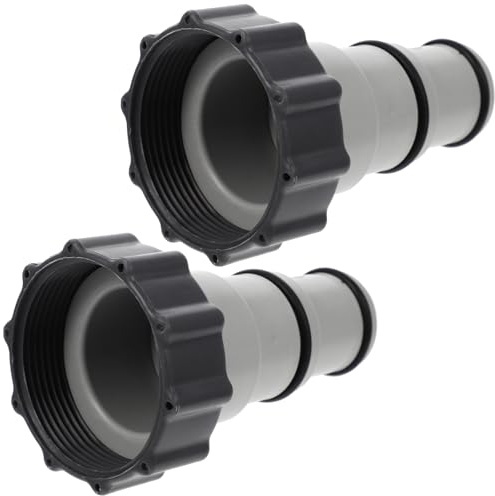YARNOW Adaptador de Manguera de Piscina Rosca para Bombas y Filtros, 2 Unidades, Conexión Hermética y Resistente al Agua
