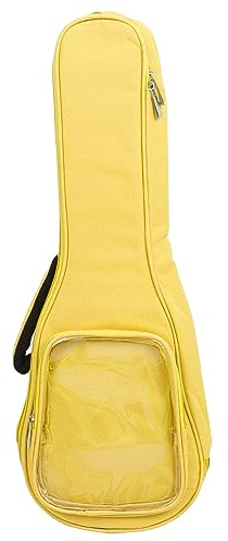 Gitarrentasche, schützender 23-Zoll-Rucksack aus Oxford-Stoff für Musiker und Reisende (Zitronengelb)