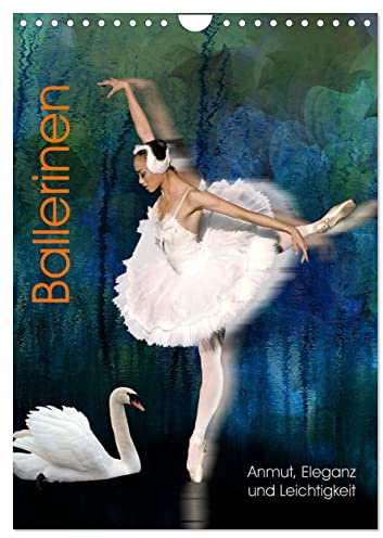 Ballerinen - Anmut, Eleganz und Leichtigkeit (Wandkalender 2026 DIN A4 hoch), CALVENDO Monatskalender: Ballett ist auf die Spitze getriebene Anmut. (CALVENDO Kunst)