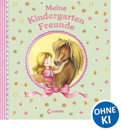 Meine Kindergarten-Freunde (Ponys): Erinnerungsbuch, Freundealbum für Kinder ab 3 Jahre (Eintragbücher)