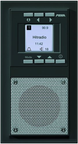 Honeywell Home Peha D 20.485.64 Radio Unterputz-Radio im Aura-Design, anthrazit