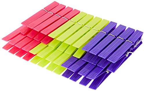 Metaltex Lot de 24 Pinces à Linge en Plastique, Unique, Standard