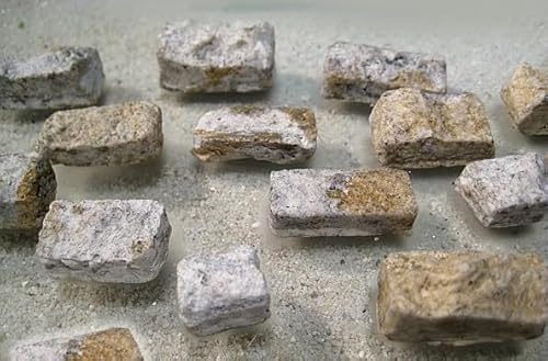 menta-modellbau Rechteckige Ruinenbausteine Troja, 80 Stck