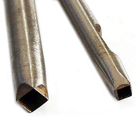 Set von 2 Vierkant Loch Leder Handwerk DIY Öse Hohl Punch – Größen 4 X 4, 6 x 6 mm
