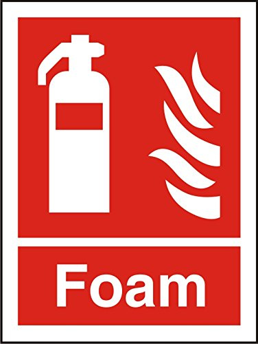 Seco Fire Extinguisher, Fire & Foam Sign, 200mm x 300mm - Self Adhesive Vinyl