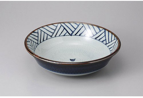 Large Bowl, Planting Pot, Ajiro 9.0 Pot, 11.0 x 3.1 inches (28 x 8 cm), Restaurant, Ryokan, Japanese Tableware, Restaurant, Commercial Use