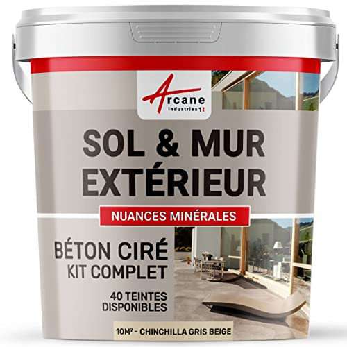 Microcemento Exterior Suelo, Pared, Terraza 10 m² Chinchilla Gris Beige
