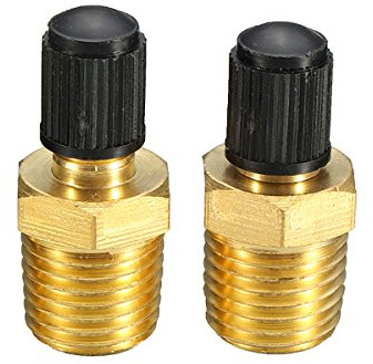 GOZAR 1/4 tum Npt nickelpläterad mässing schrader kompressor tankpåfyllningsventiler