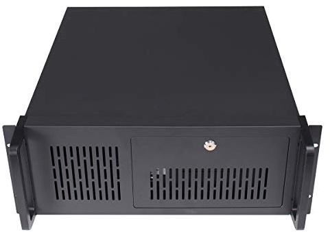 CiT 4U Rackmount Server Chassis, 500mm Deep, ATX, Micro ATX, Mini-ITX, 8 x 3.5 HDDs, 1 x 120mm Black Fan Included, A Budget Friendly Rackmount That Delivers An Exceptionally Powerful System | Black