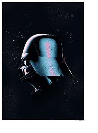 Komar Wandbild | Star Wars Classic Helmets Vader | Kinderzimmer, Jugendzimmer, Dekoration, Kunstdruck | ohne Rahmen | WB093-30x40 | Größe: 30 x 40 cm (Breite x Höhe)