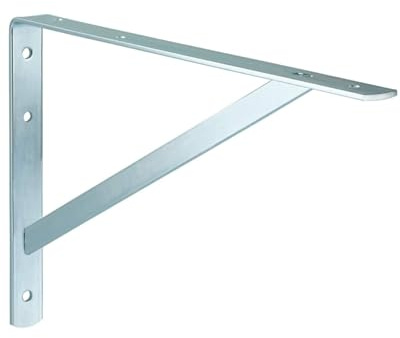 Gedotec Staffa per carichi pesanti ATHENA 1 pezzo - profondita 600 mm - mensola per carichi pesanti zincato grigio - supporto a parete portata 300 kg - staffa in metallo massiccio - reggimensola