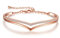 Praelinos Minimalistic Bracelets for Womens 18K Rose Gold Plated Bangle 5A Cubic Zirconia jewellery Valentine's Day Mother's Day Christmas Birthday Gift for Women Mum Girlfriend Wife Girl Her