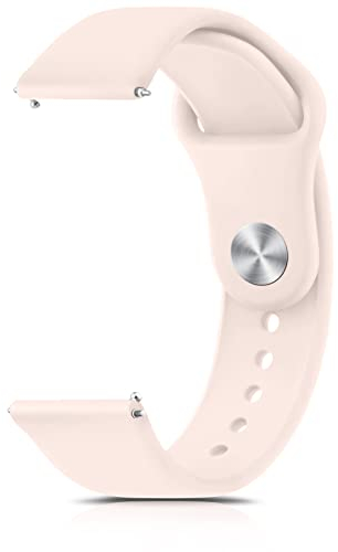 Amzpas 20mm 22mm Armband, Silikonarmband, Schnellverschluss Uhrenarmband, Weiches Silikon Sport Ersatzarmband für Damen Herren, Pulversand 20mm