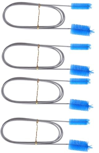 TOPPERFUN 4stücke Doppelkopf Aquarienreinigungsbürsten Flexible Reinigungsbürste Für Schläuche Edelstahl Und Geeignet Für Süß Und Salzwasseraquarien
