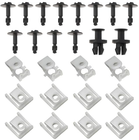 OTOTEC 26 Stück Motor-Unterschalen-Montage-Clips, Schrauben-Set, kompatibel mit Audi A4 B8 2008–2017 Q5 2008–2018 A5 2008–2012