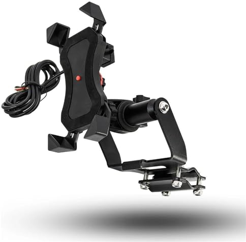 Fahrrad Handyhalterung Für Africa Twin Für CRF1000L 2018-2019 Motorrad-Windschutzscheibenständerhalter Telefon Handy GPS-Navigationsplattenhalterung Motorrad Handy Halterung(Größe:USB charging B)