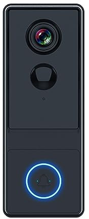 TKMARS Sonnette sans Fil avec Camera Sonnette Vidéo WiFi Caméra de Surveillance de Sonnette Vidéo sans Fil Intelligente Maoyan Enregistreur D'interphone Bidirectionnel pour la Maison