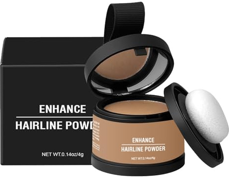 Polvo para la línea del cabello - Polvo para retocar las raíces para cabello fino, cabello resistente al agua Set corrector de caída del cabello con polvos para el cabello para mujeres y hombres