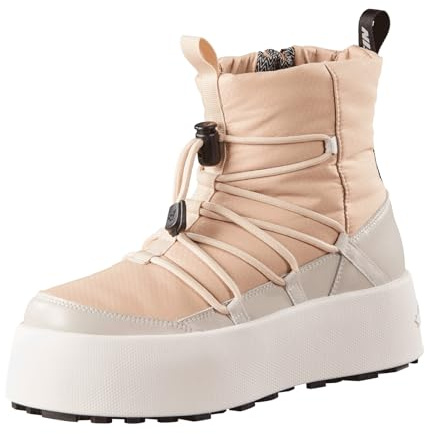 Baffin Women's ROSA Waterproof Insulated Low-Height Outdoor Snow Boots w/Slip-Resistant Platform Base & Polar Rubber Outsole, Desert Tan, 7