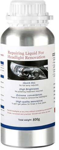 Xiaoqintedy 800g Scheinwerferreparaturflüssigkeit, in der Lage, vergilbte, verschwommene und zerkratzte Scheinwerfer zu reparieren und die Scheinwerferklarheit zu verbessern