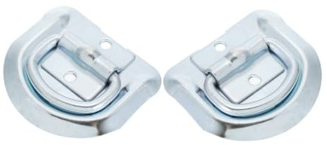 Alipis 2 Pezzi Ganci Ancoraggio D Acciaio Inossidabile per Fissaggio Sicuro Carichi su Design Resistente con Pin Blocco e Catena Sicurezza per Furgoni e Barche