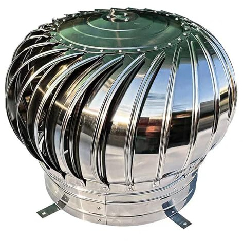 LWJSOCP Comignolo, sfiato per Tetto Tondo, comignolo in Acciaio Inox, Facile da installare, sfiato per Tetto, per Isolamento Termico Esterno (Dimensioni: 150 mm/6 Pollici)