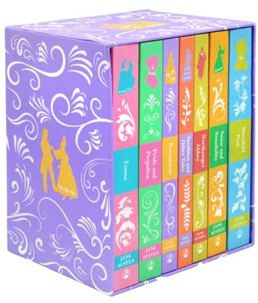 Jane Austen The Complete 7 Books Hardcover Books Box Set: Emma, Pride and Prejudice, Persuasion, Sanditon and Other Tales, Northanger Abbey, Sense and Sensibility & Mansfield