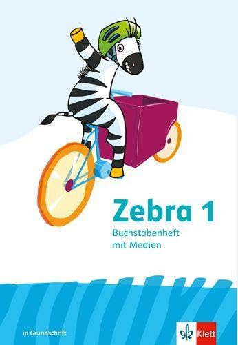 Zebra 1: Buchstabenheft mit Medien in Grundschrift Klasse 1 (Zebra. Ausgabe ab 2024)