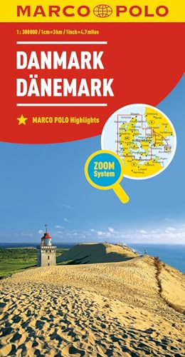 MARCO POLO Länderkarte Dänemark 1:300.000: Zoom System