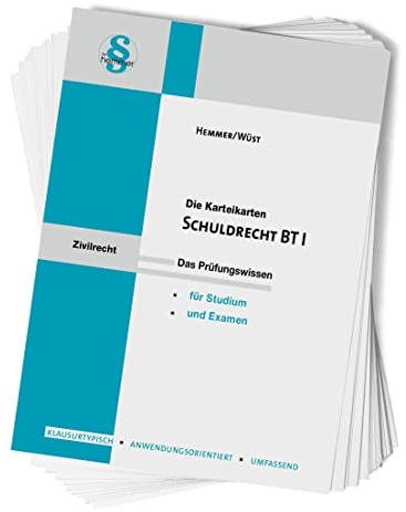 32200 - Karten Schuldrecht BT I: Das Prüfungswissen für Studium und Examen (Karteikarten - Zivilrecht)