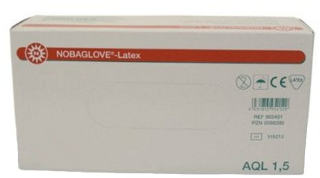 Latex-Handschuhe Nobaglove puderfrei extra klein, Handschuhe