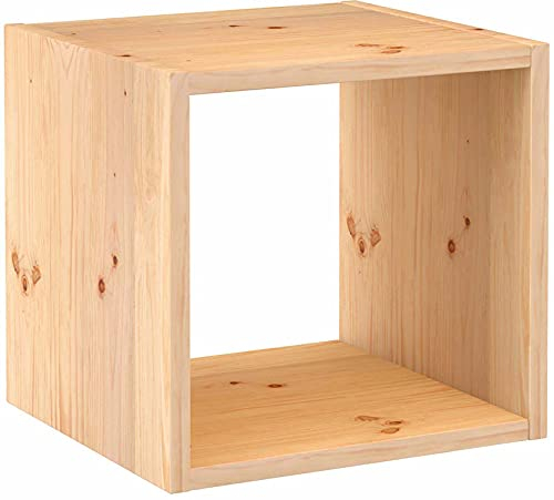 Europe & Nature Etagere 1 Cube, Bois, 36.5 x 33 x 36.5 cm