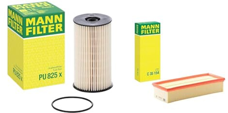 Original MANN-FILTER Kraftstofffilter PU 825 X – Kraftstofffilter Satz mit Dichtung/Dichtungssatz – Für PKW & Luftfilter C 35 154 - Für PKW
