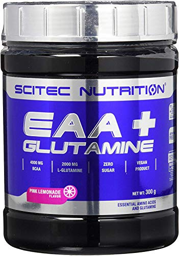 Scitec Nutrition EAA + Glutammina Polvere, Limonata Rosa - 300 g