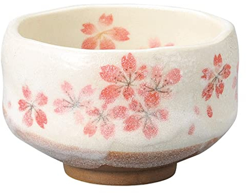 Mino Ware Japanese Matcha Bowl Chawan Heian Sakura Dia9.4cm