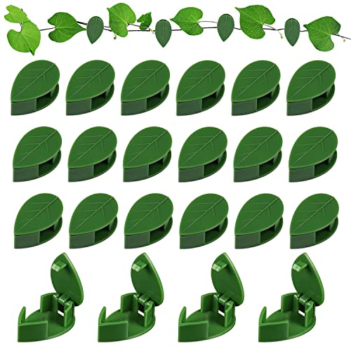 50 Stück Pflanzenclips Kletterpflanzen Befestigung Clip Unsichtbarer Selbstklebend Pflanzenhalter Pflanzen Verbinder Wand Clip Rankhilfehalter für Heimdekoration und Kabelbefestigung Organizer