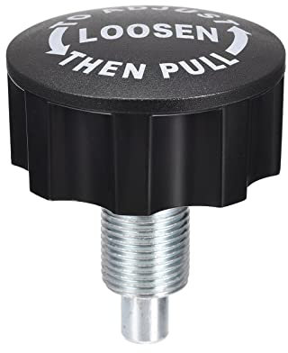 sourcing map M16 Pull Pin Spring Knob Replacement Parts for Home Fitness Height Adjustment Screws Equipment Black