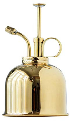 Regadera para Exteriores, regadera a presión para el hogar, 300ML, Herramienta de riego para Plantas y Flores, regadera de latón Vintage, llenado fácil