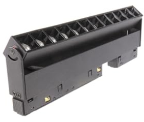 Jandei - LED-strålkastare för magnetskena, Belysning Inomhus, Orientable Grill Series II. 12W 48V, Vit Neutro4200K, CRI 90, Längd 225 mm. Färg Svart