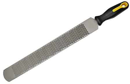 homcare 14 Inch Horseshoe File with Rubber Handle, Hoof Rasp,Farrier File Tool for Horse Goat Cow Hooves
